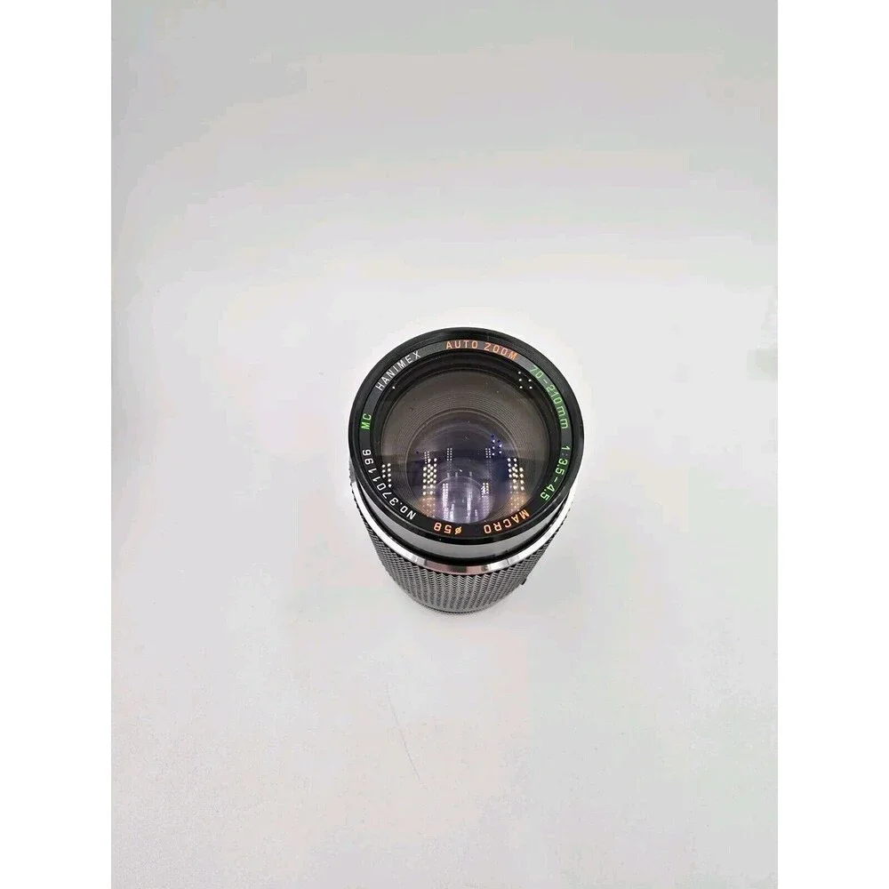 Vintage Hanimex Lens 70-210MM‎ F3.5-4.5 Macro Zoom Covers Case Box For Canon FD